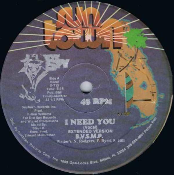 B.V.S.M.P. - I Need You