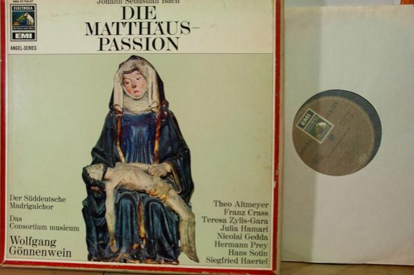 Johann Sebastian Bach, Der Süddeutsche Madrigalchor, Consortium Musicum , Wolfgang Gönnenwein, Theo Altmeyer, Franz Crass, Teresa Żylis-Gara, Julia Hamari, Nicolai Gedda, Hermann Prey, Hans Sotin, Siegfried Haertel - Die Matthäus-Passion