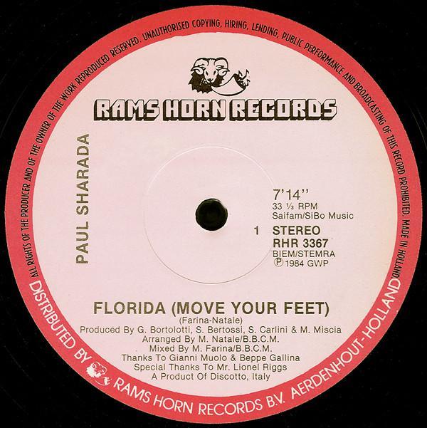 Paul Sharada - Florida (Move Your Feet)