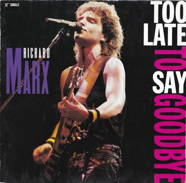 Richard Marx - Too Late To Say Goodbye