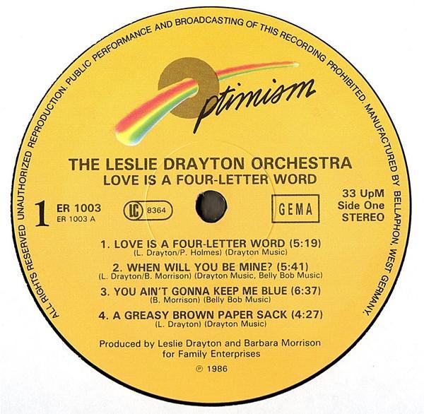 The Leslie Drayton Orchestra - Love Is A Four-Letter Word